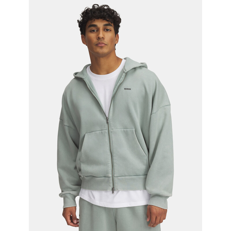 Pánská mMikina Under Armour Icon HWT Fleece Wash FZ - Pánské