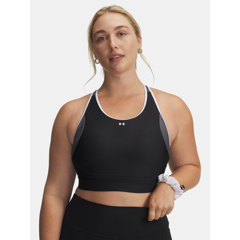 Dámská podprsenka Under Armour UA Crossback Mid Open Back-BLK -