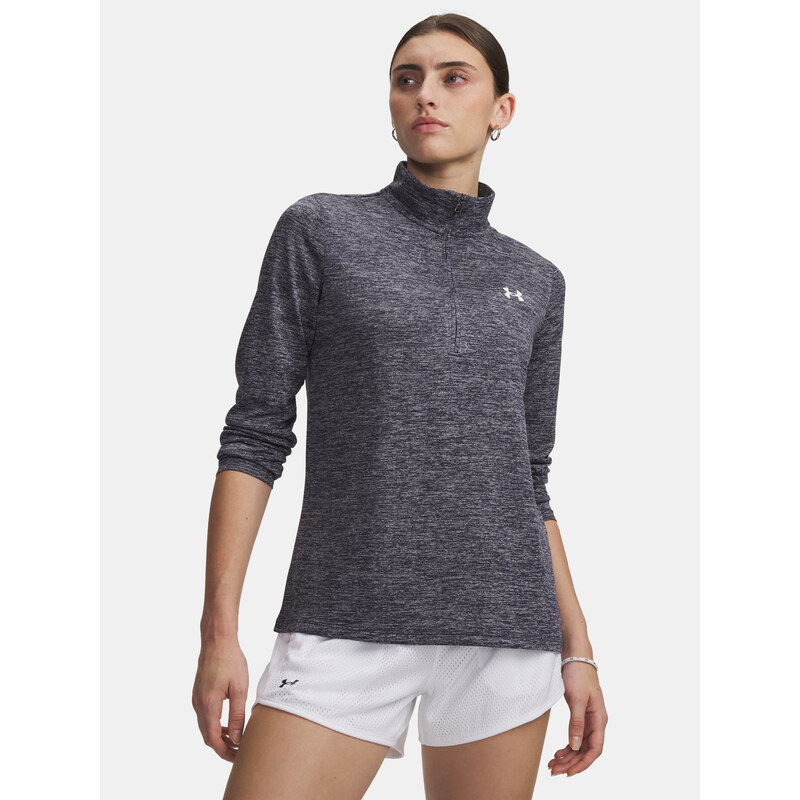Dámské tričko Under Armour Tech 1/2 Zip- Twist-BLU - Dámské