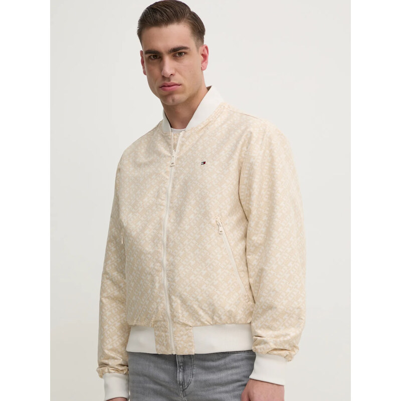 Tommy Hilfiger pánská béžová bunda bomber