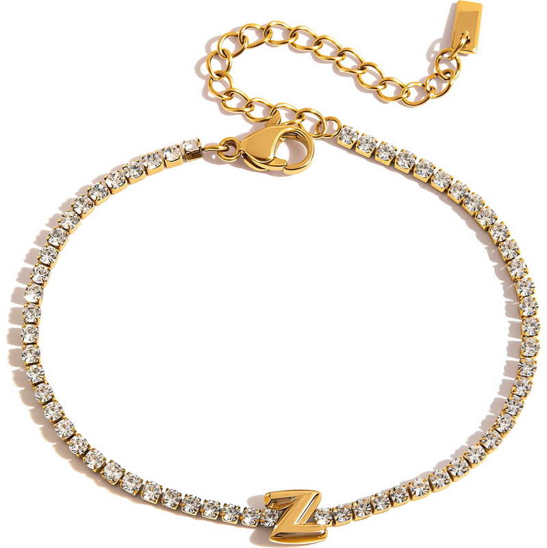 ELENYS Písmeno Z – pozlacený náramek 18K žluté zlato 111259458