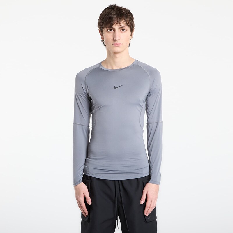 Tričko Nike Pro Mens Dri-FIT Tight Long-Sleeve Fitness Top Smoke