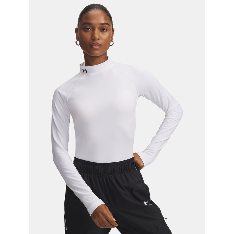 Under Armour Tričko UA CG Authentics Mockneck-WHT - Dámské 76381874