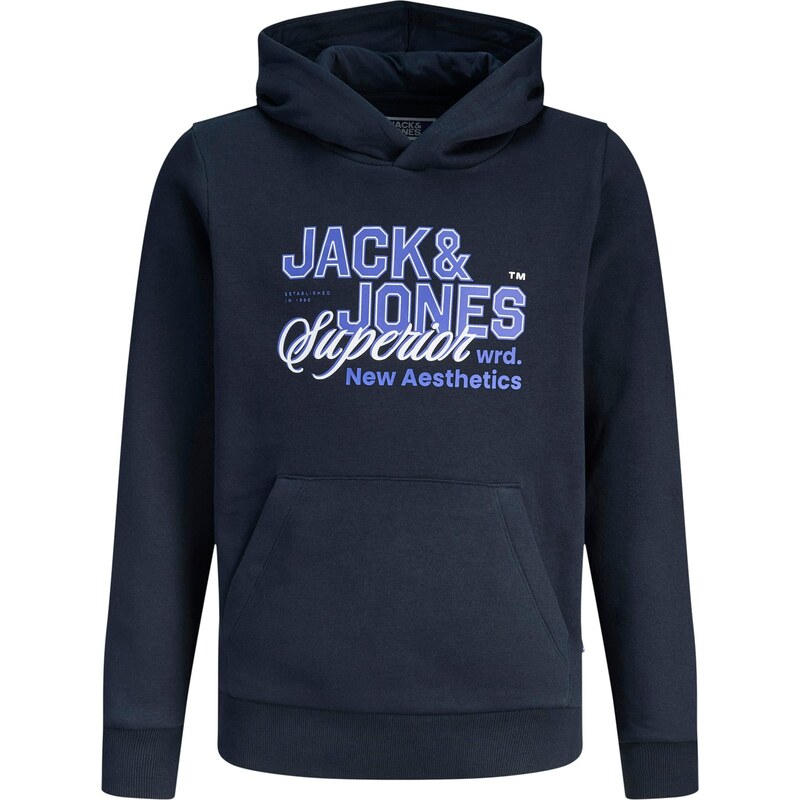 JACK & JONES MINI Mikina modrá / námořnická modř / bílá