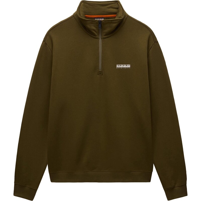NAPAPIJRI Mikina khaki / bílá