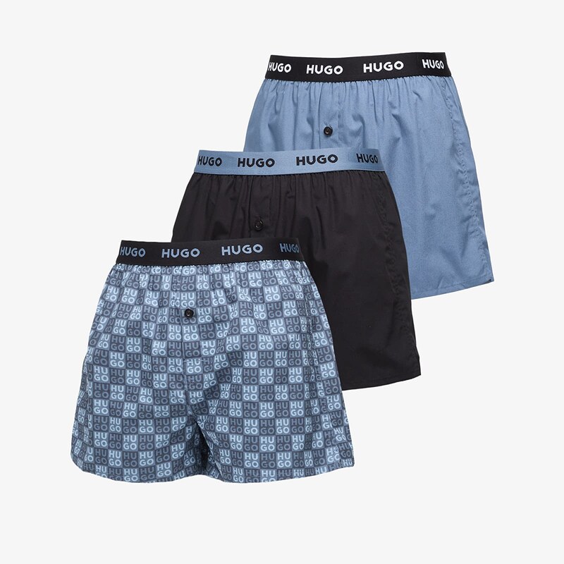 Boxerky Hugo Boss B-Woven Boxer 3-Pack Multicolor S