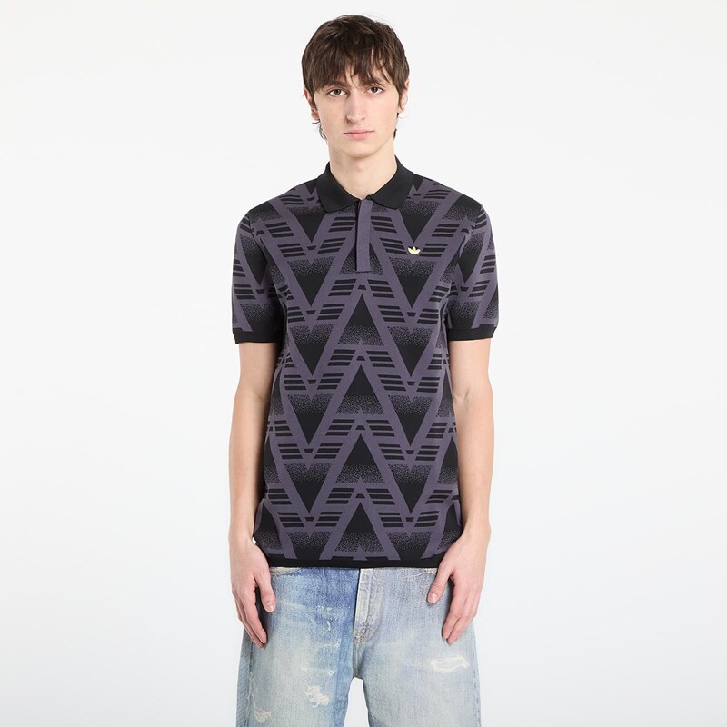 adidas Originals Tričko adidas Fully Fashion Knit Polo Black M