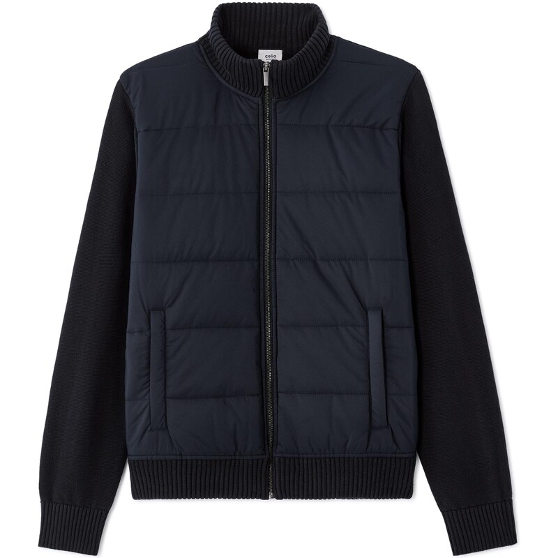 Celio Tmavě modrá pánská bomber bunda