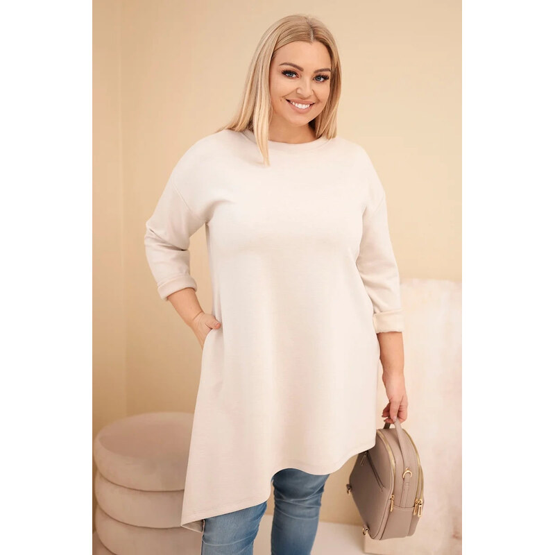 K-Fashion Dámská PLUS SIZE šaty z viskózy s volným střihem a