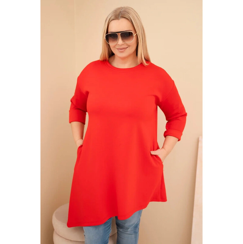 K-Fashion Dámská sukýnka Plus Size z viskózy s volným střihem a