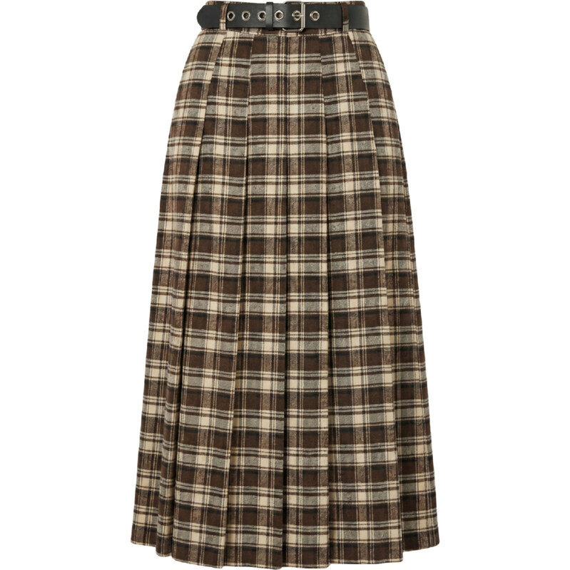IMPERIAL Plaid Brown sukně 111286801