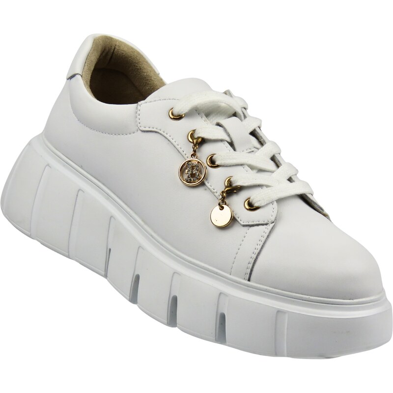 Dámské sneakersy Cambell 25-19375 bílé 111132249