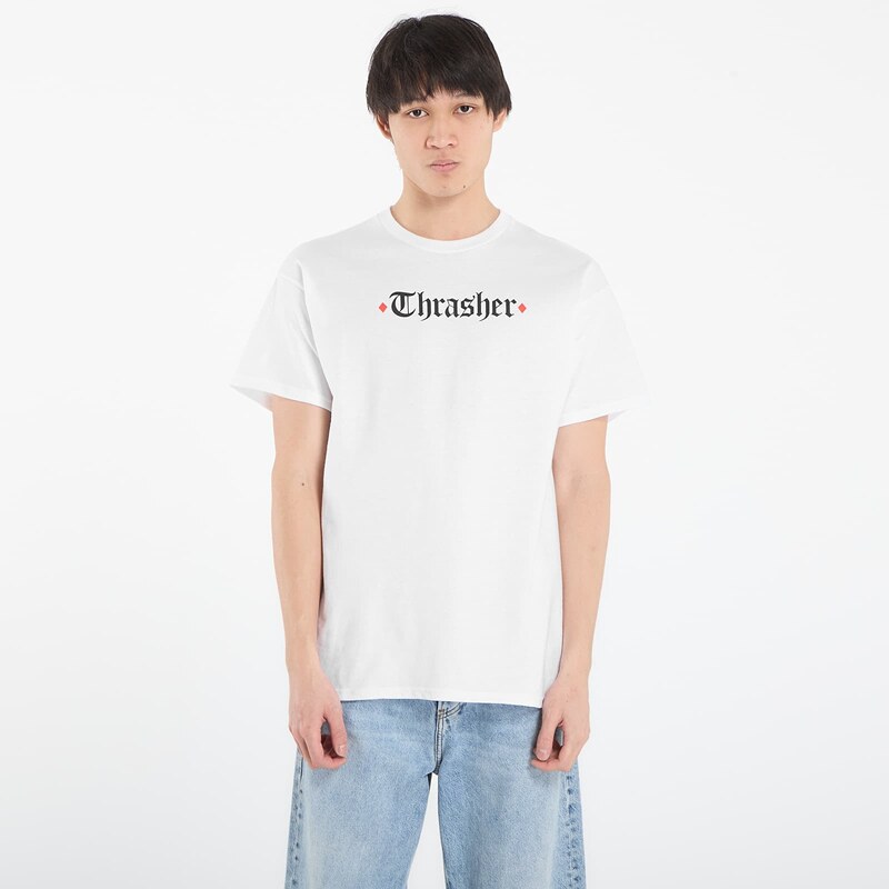 Tričko Thrasher x Spitfire The End Oath T-Shirt White XL