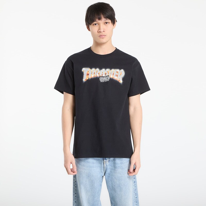 Tričko Thrasher Explicit T-Shirt Black S