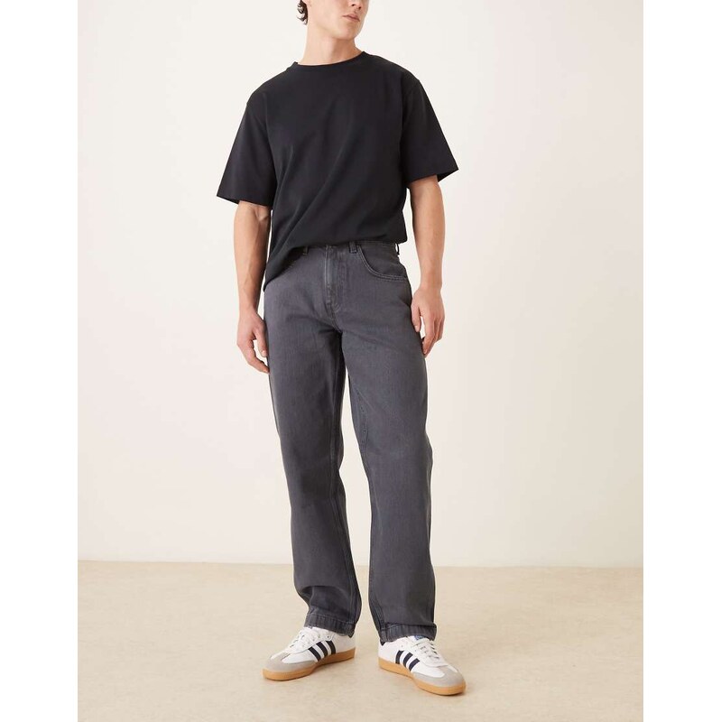 ASOS DESIGN straight fit jeans in blue overdye
