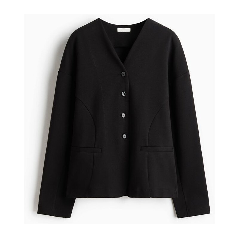 H&M - Žerzejové sako - černá 111289068