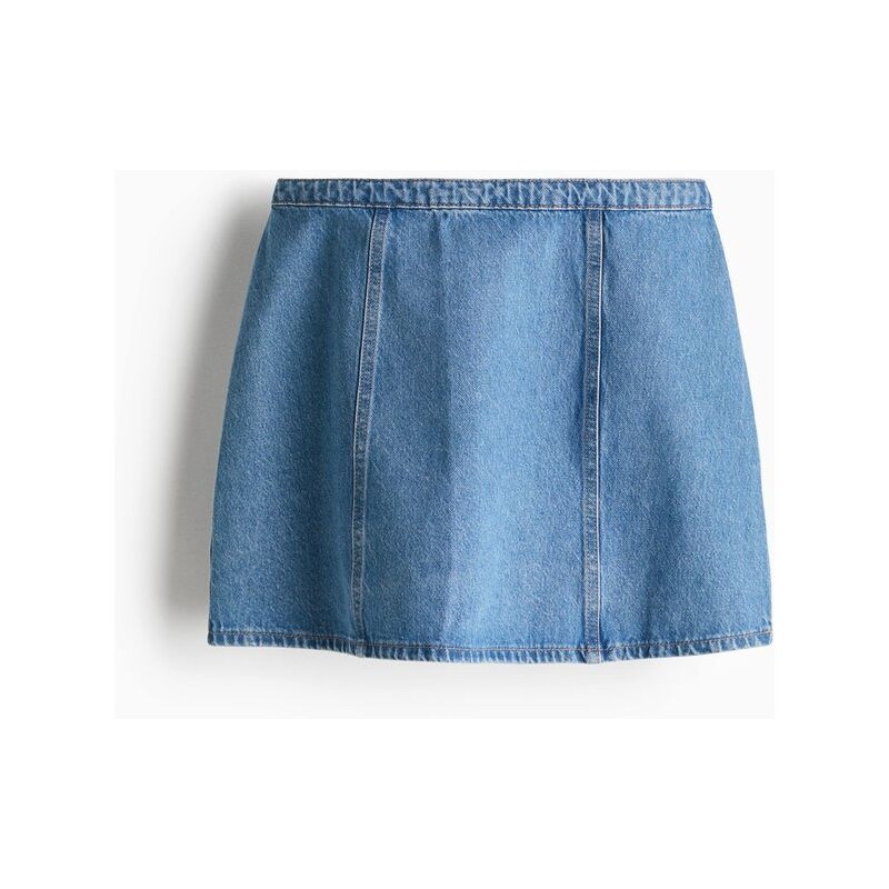 H&M - Minisukně áčkového střihu - Denim Blue