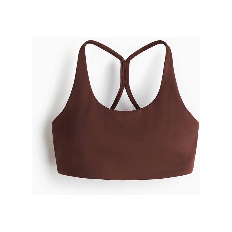 H&M - Sportovní podprsenka SculptMove Medium Support - Hnědá