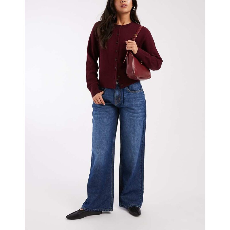 Daisy Street low rise baggy jean in blue