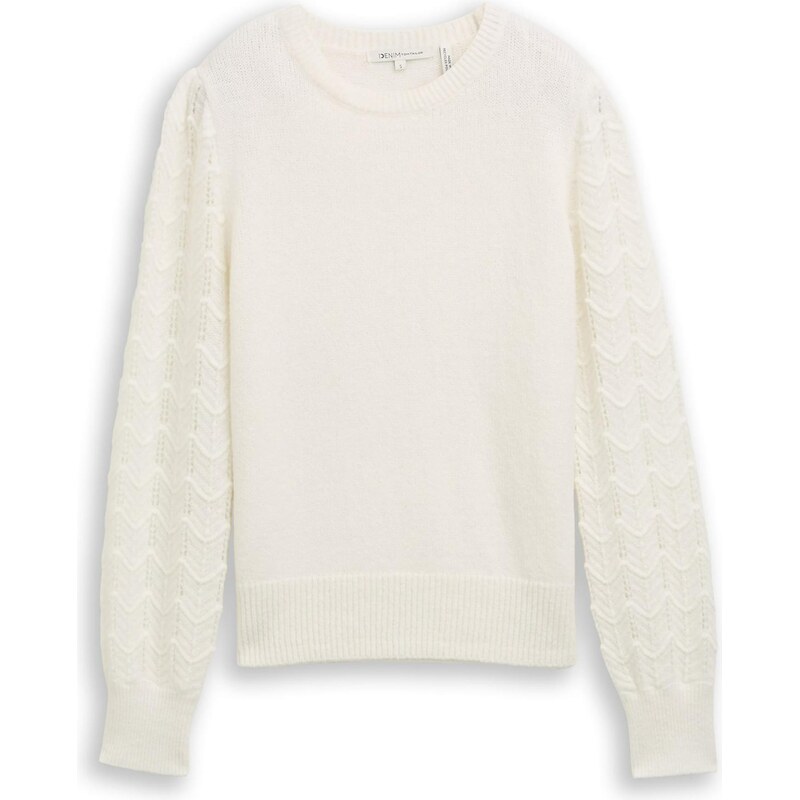 TOM TAILOR DENIM Svetr offwhite 111291740