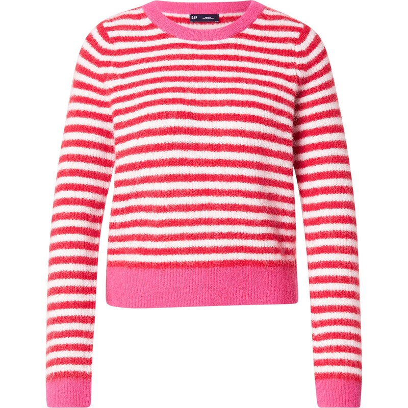 GAP Svetr pink / červená / bílá