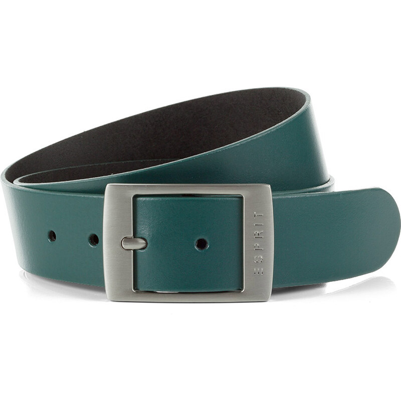 Esprit coloured leather logo belt