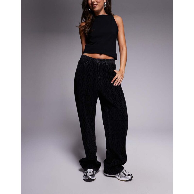 Armani Exchange balloon jeans in black-Blue 111317810