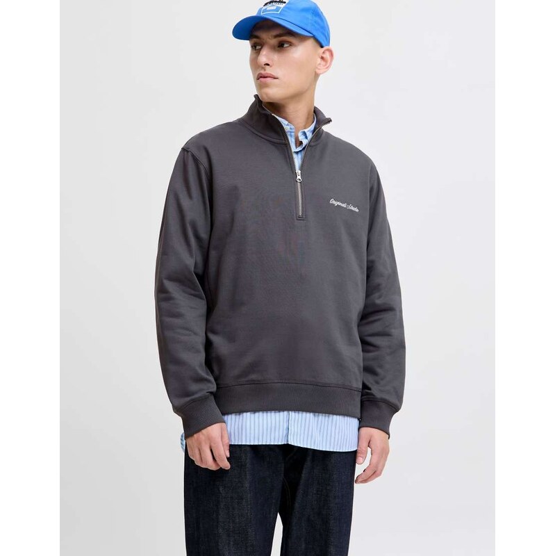 Jack & Jones Half zip in tradewinds-Grey