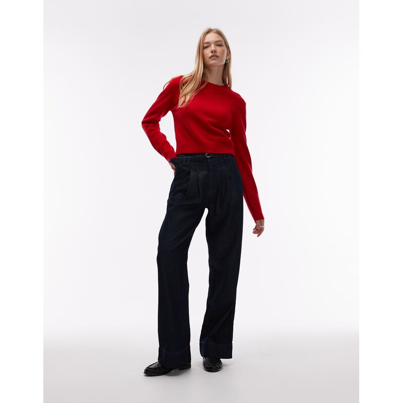 & Other Stories wool mix slim fit jumper in red 115520016