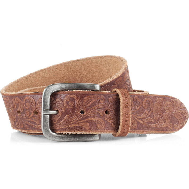 Esprit embossed leather belt
