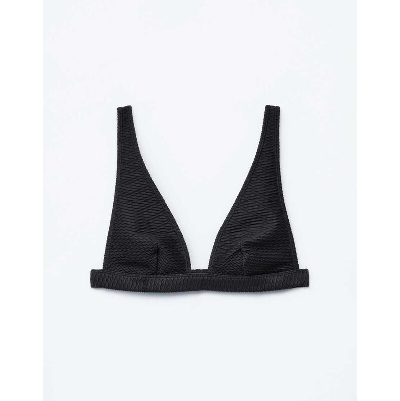 & Other Stories mix and match textured halterneck bikini tops in