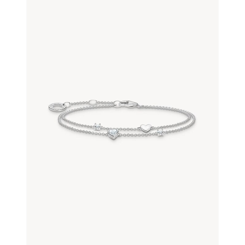 Thomas Sabo Bracelet with hearts and white stones silver in 925 115495894