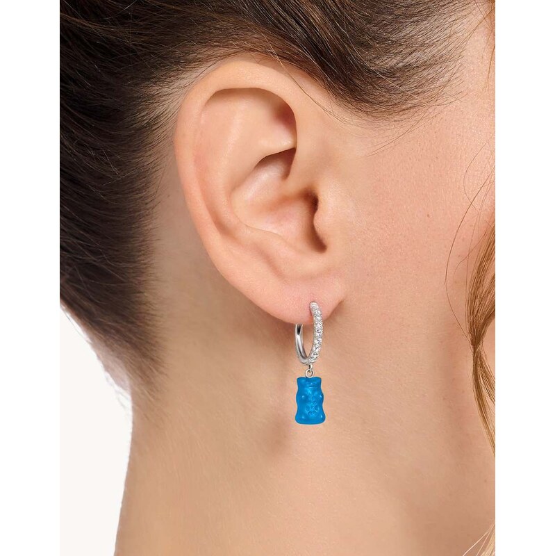 Thomas Sabo hoop earring with bear charm in sterling silver 115504915