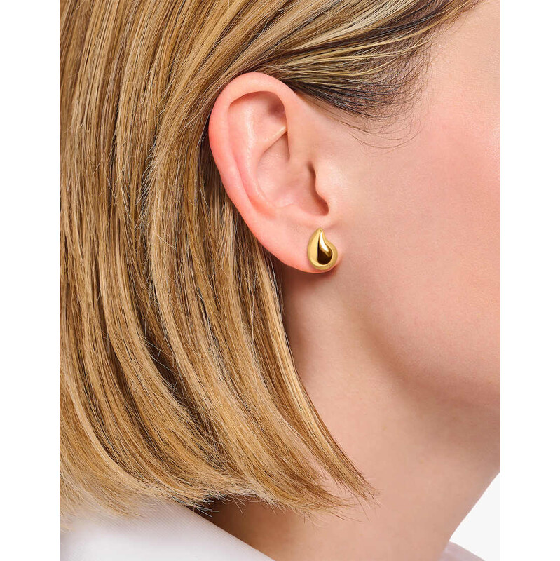 Thomas Sabo droplet studs in sterling silver & 18k yellow gold plating 115504818