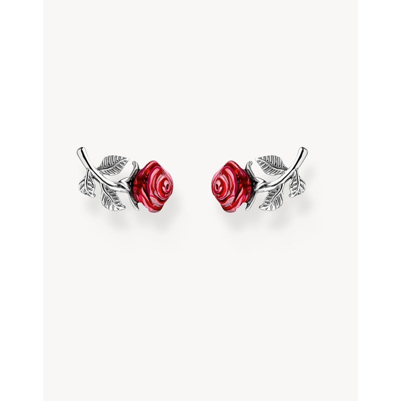 Thomas Sabo Red Rose stud earings in 925 sterling silver 115495947