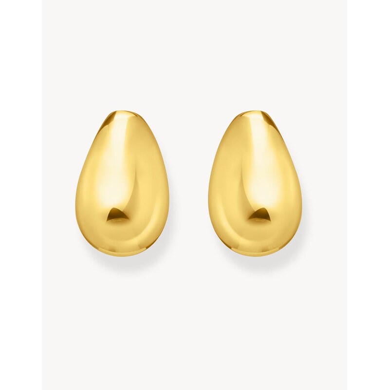 Thomas Sabolarge droplet studs in sterling silver & 18k yellow gold 115495910