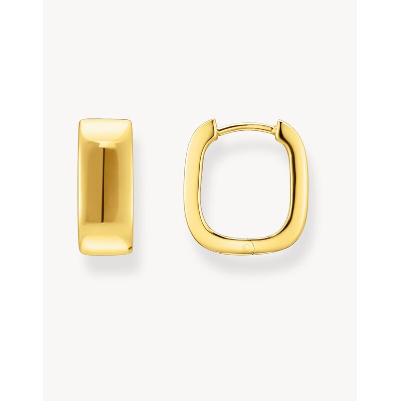 Thomas Sabo 18k yellow gold-plated hoop earrings in sterling silver 115495929