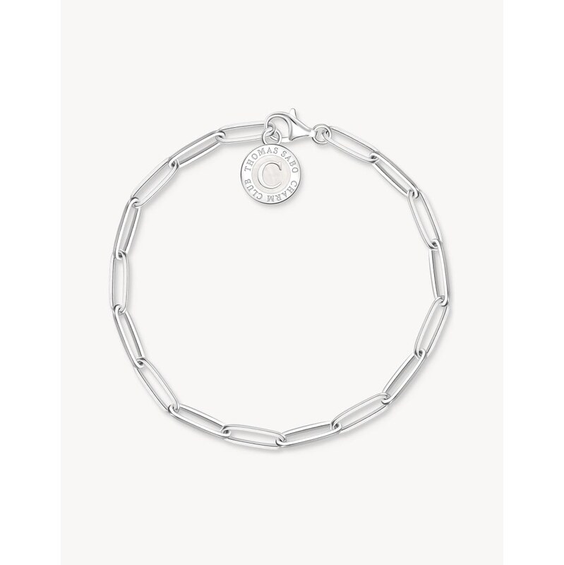 Thomas Sabo Member charm bracelet with white charmista coin silver in 115505317