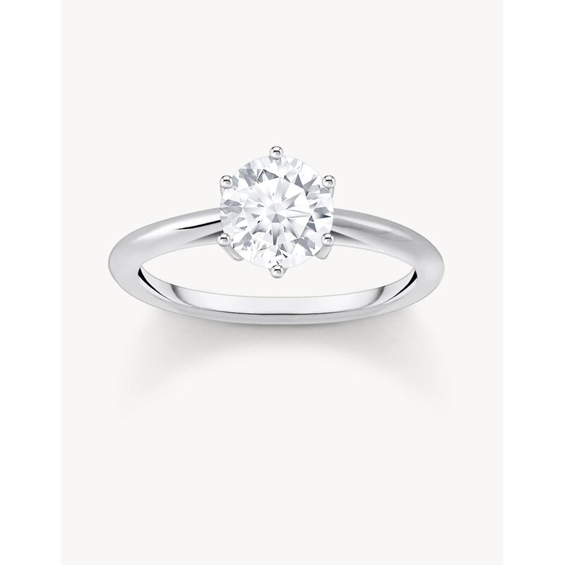Thomas Sabo Ring in silver, white - SILVER