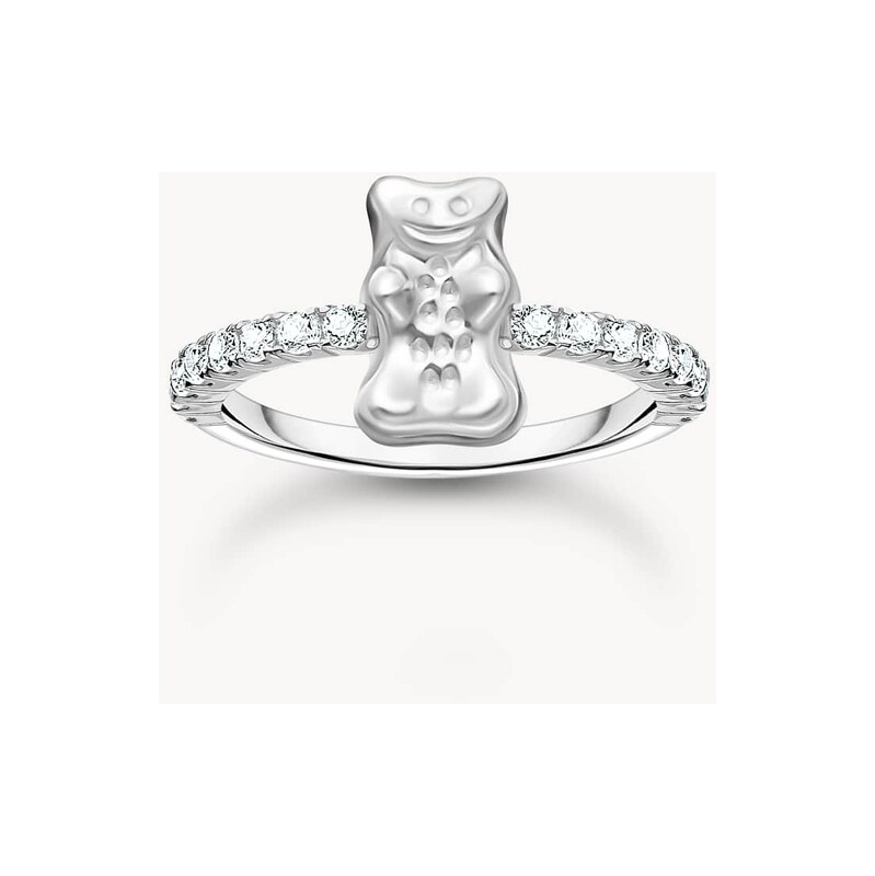 Thomas Sabo Ring in silver and white