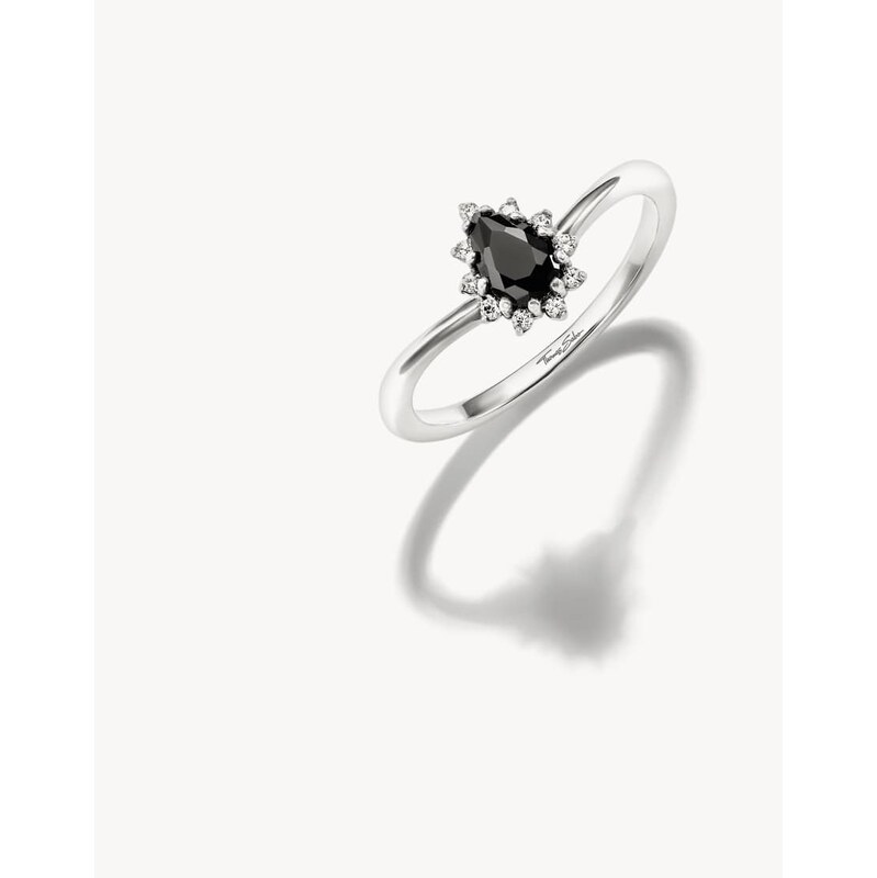 Thomas Sabo Ring in silver, black, white - SILVER