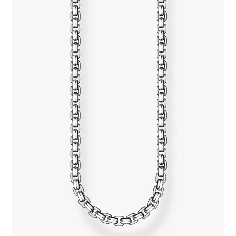 Thomas Sabo Venezia chain necklace in silver and black