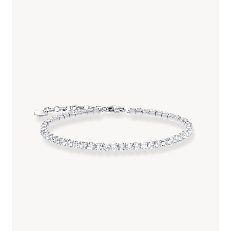 Thomas Sabo Silver tennis bracelet with white zirconia in silver, 115496025