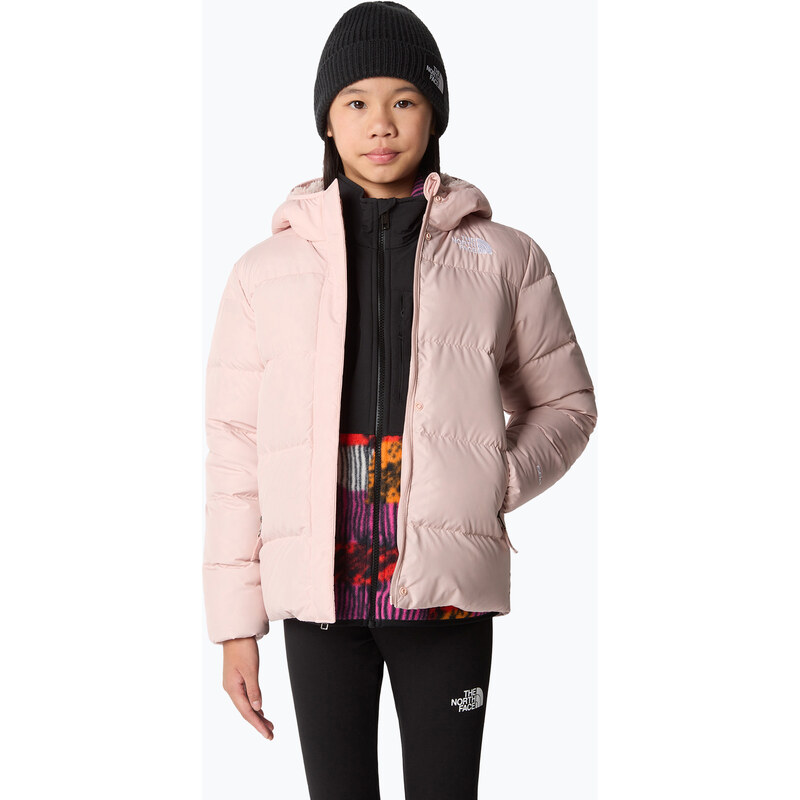 Dětská péřová bunda The North Face North Down Fleece Parka pink