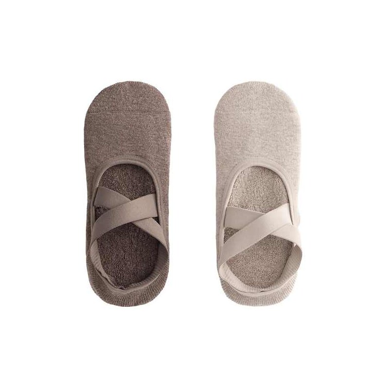 OYSHO 2 pairs of padded cotton blend yoga and pilates socks with 111325687