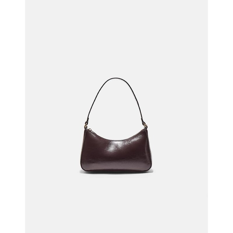 Stradivarius Shoulder bag with chain detail in brown
