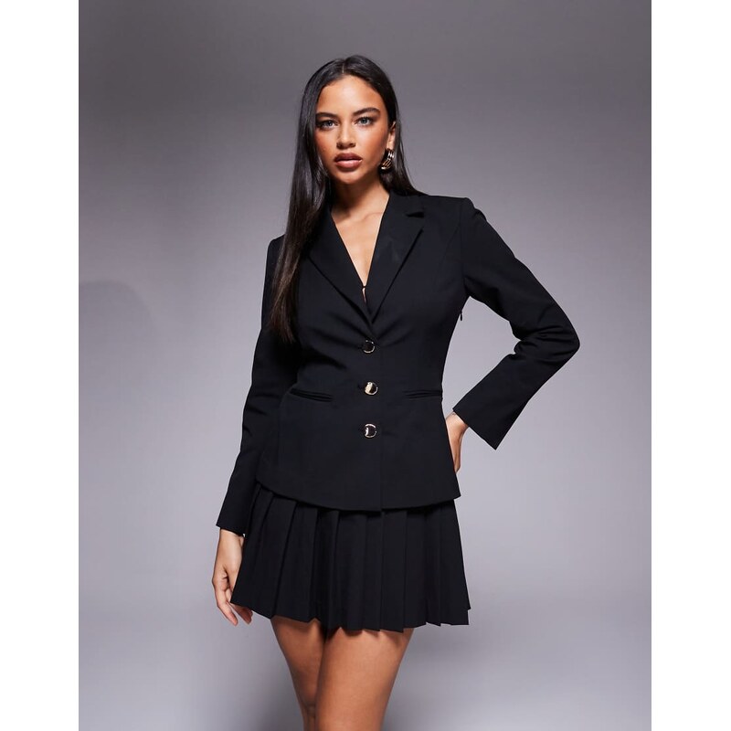 Forever New tailored 2 in 1 blazer and pleated skirt mini dress in 115526054