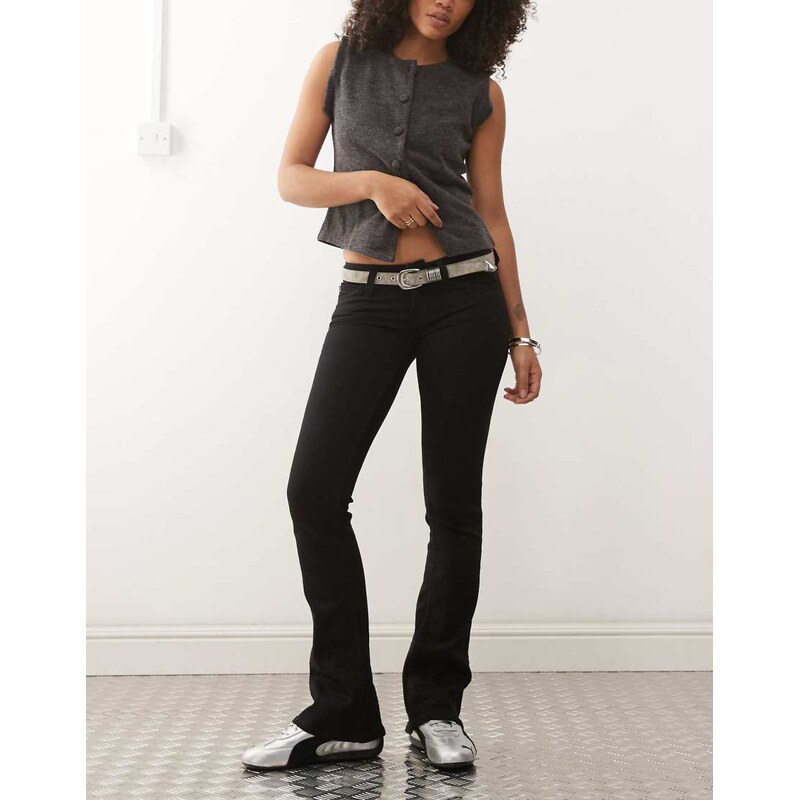 Cheap Monday Booty Bei flared denim jeans in black