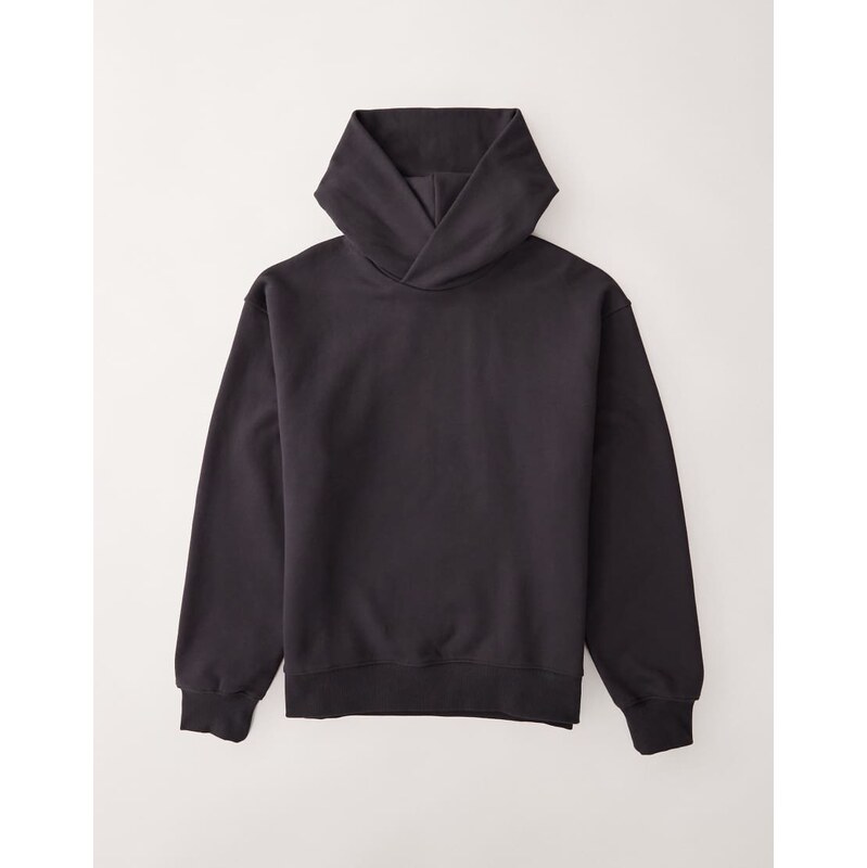 ASOS COLLECTIVE oversized super heavyweight hoodie in charcoal -