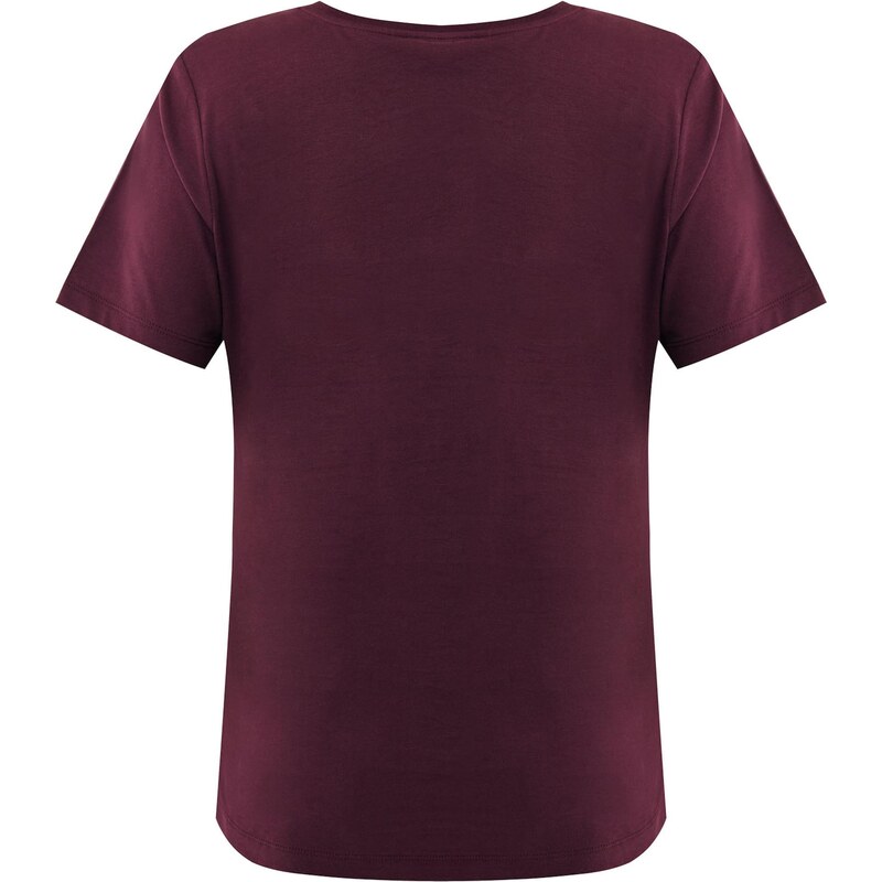 MEXX Tričko Clover burgundská červeň 111327174